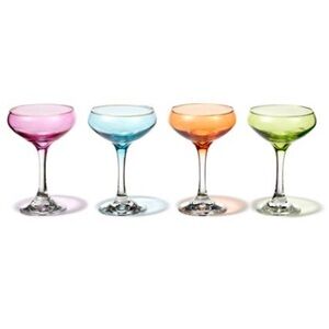 NWOB Lilly Pulitzer x Target Cocktail glasses with gold rim (set of 4)